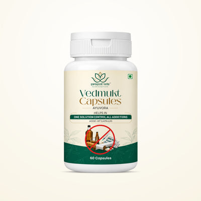 Saraswat Veda Vedmukt Capsules | Premium Ayurvedic Herbal Formula for Tobacco Detox Support, Craving Management, Liver & Lung Wellness & Daily Vitality | 60 Veg Capsules