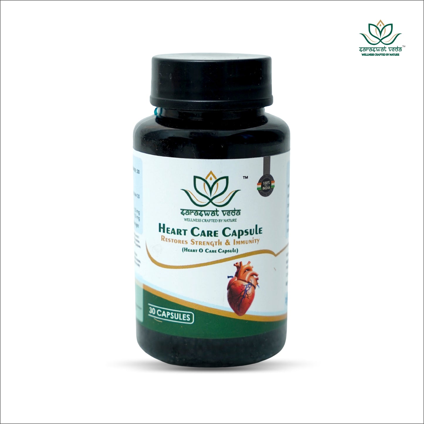 Heart O Care Ayurvedic Capsules – Heart Health & Stamina Support (30 Capsules)