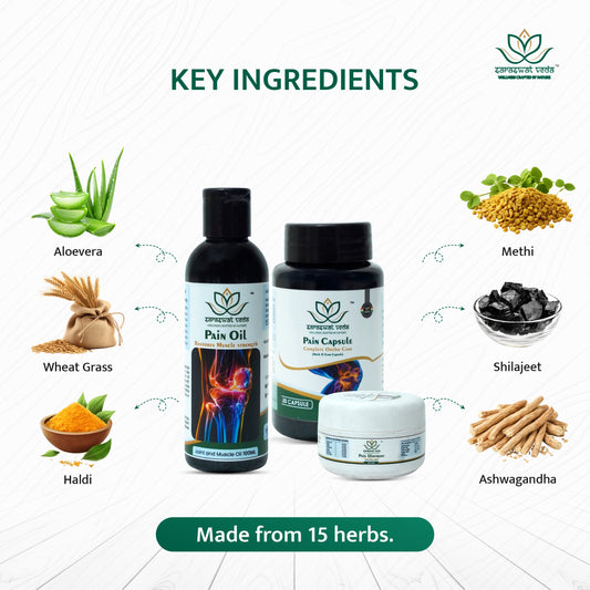 Pain Relief Ayurvedic Kit – Complete Joint & Muscle Care Combo