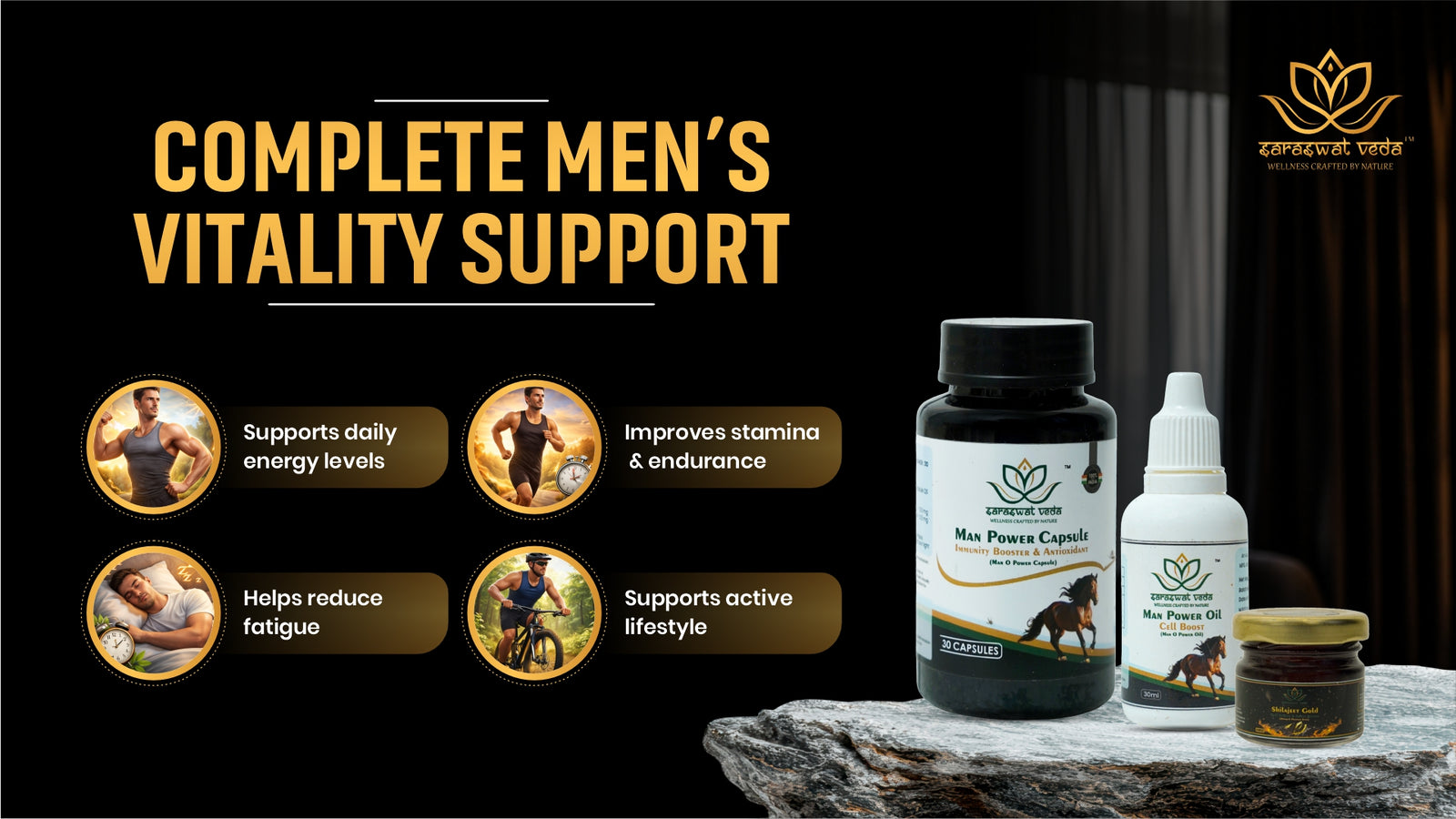 Men’s Sexual Wellness Ayurvedic Kit – Strength, Stamina & Vitality Support
