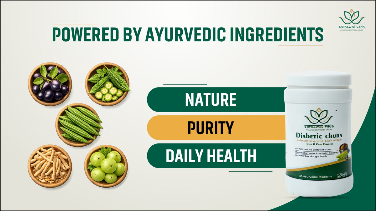 Diabetic Churn Ayurvedic Powder – Blood Sugar Support (200 g)