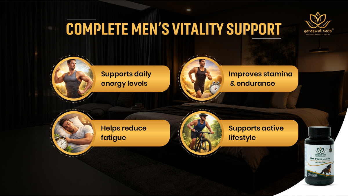 Man O Power Ayurvedic Capsules – Vitality, Energy & Stamina Support (30 Capsules)