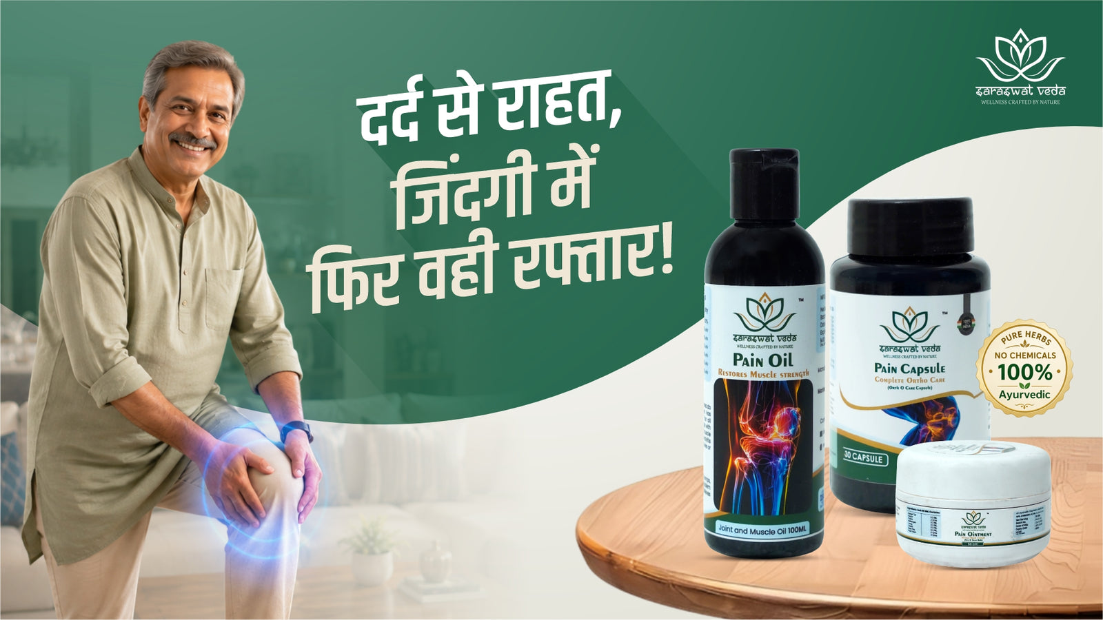 Pain Relief Ayurvedic Kit – Complete Joint & Muscle Care Combo