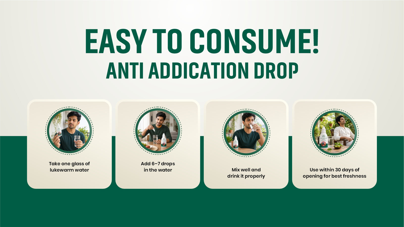 Saraswat Veda Anti Addiction Drops 30ML | Ayurvedic Herbal Detox & Wellness Support Formula