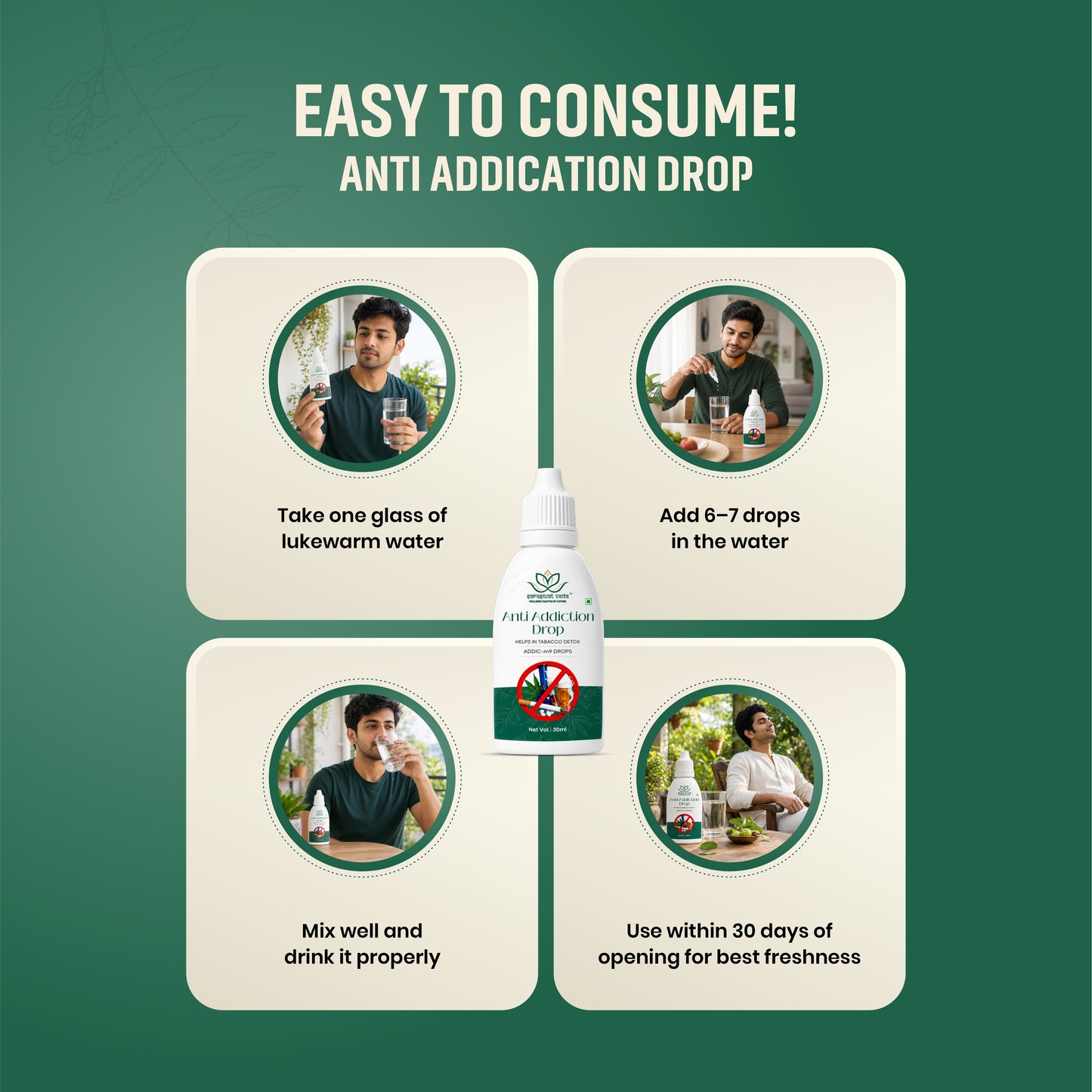 Vedmukt Combo | Ayurvedic Habit Freedom Kit Break the Habit. Reclaim Your Life. Naturally.