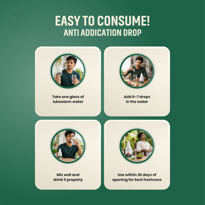 Saraswat Veda Anti Addiction Drops 30ML | Ayurvedic Herbal Detox & Wellness Support Formula