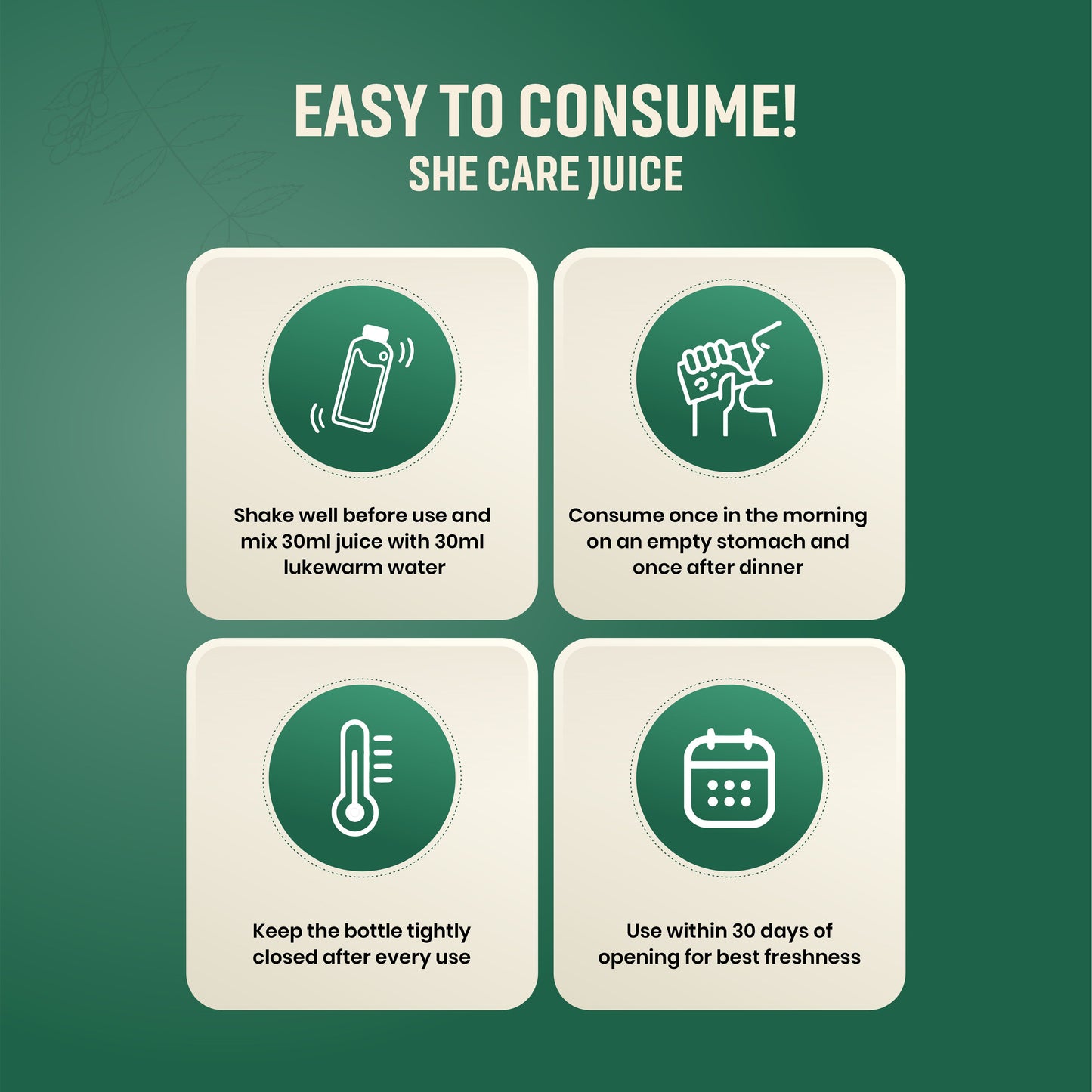 She Secure Juice Premium Ayurvedic Women's Wellness Formula | Supports Hormonal Balance, Feminine Health, Energy, Digestion & Natural Beauty