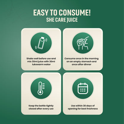 She Secure Juice Premium Ayurvedic Women's Wellness Formula | Supports Hormonal Balance, Feminine Health, Energy, Digestion & Natural Beauty