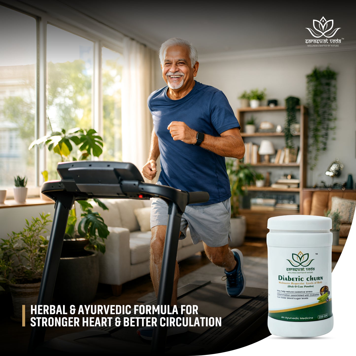 Diabetic Churn Ayurvedic Powder – Blood Sugar Support (200 g)