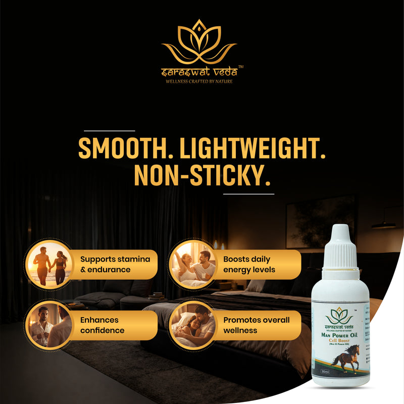 Man Power Ayurvedic Oil – Vitality & Energy Support (30 ml)