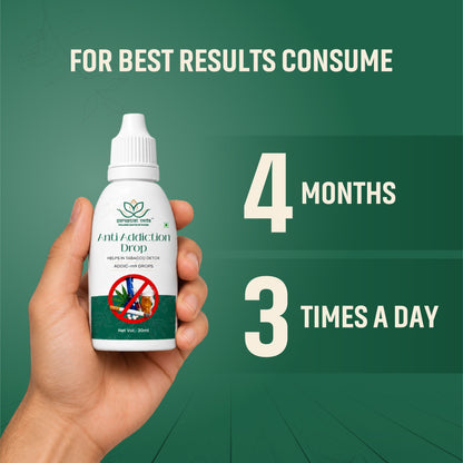 Saraswat Veda Anti Addiction Drops 30ML | Ayurvedic Herbal Detox & Wellness Support Formula