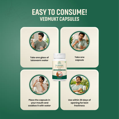 Vedmukt Combo | Ayurvedic Habit Freedom Kit Break the Habit. Reclaim Your Life. Naturally.