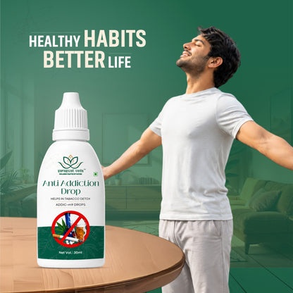 Saraswat Veda Anti Addiction Drops 30ML | Ayurvedic Herbal Detox & Wellness Support Formula