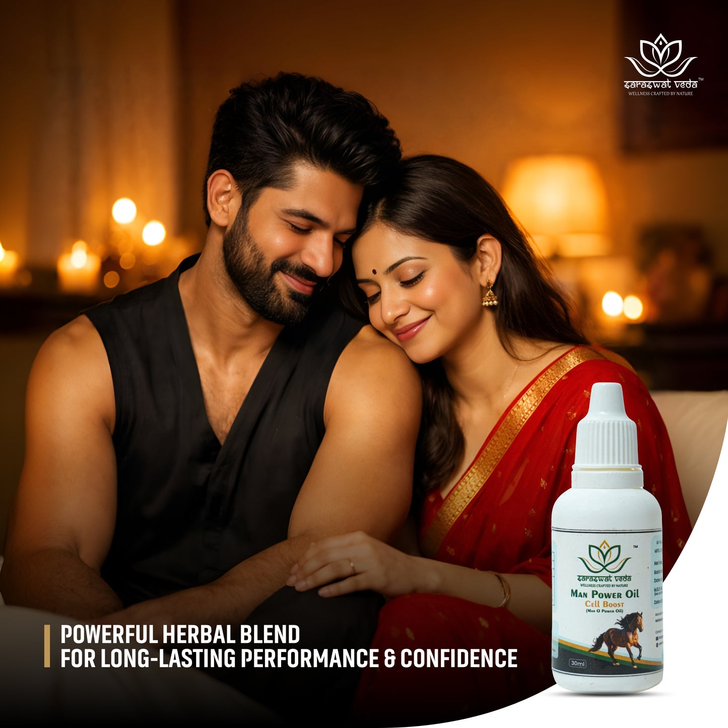 Man Power Ayurvedic Oil – Vitality & Energy Support (30 ml)
