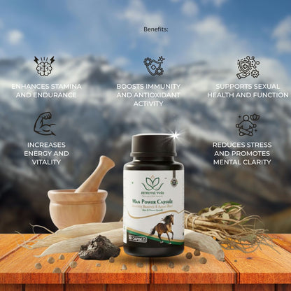 Man O Power Ayurvedic Capsules – Vitality, Energy & Stamina Support (30 Capsules)