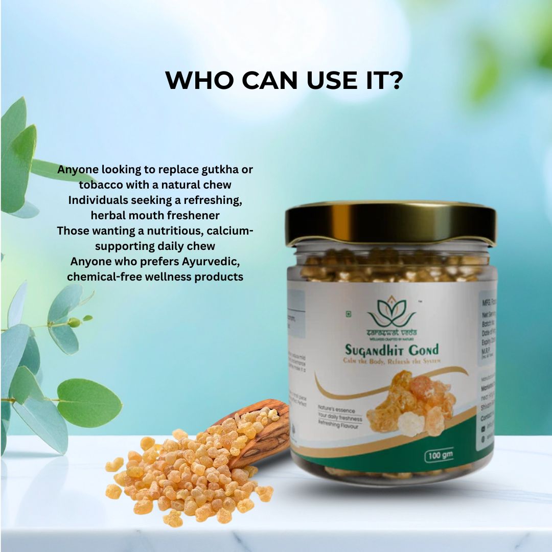 Sugandhit Gond Natural Ayurvedic Chew – Tobacco-Free Alternative (100g)