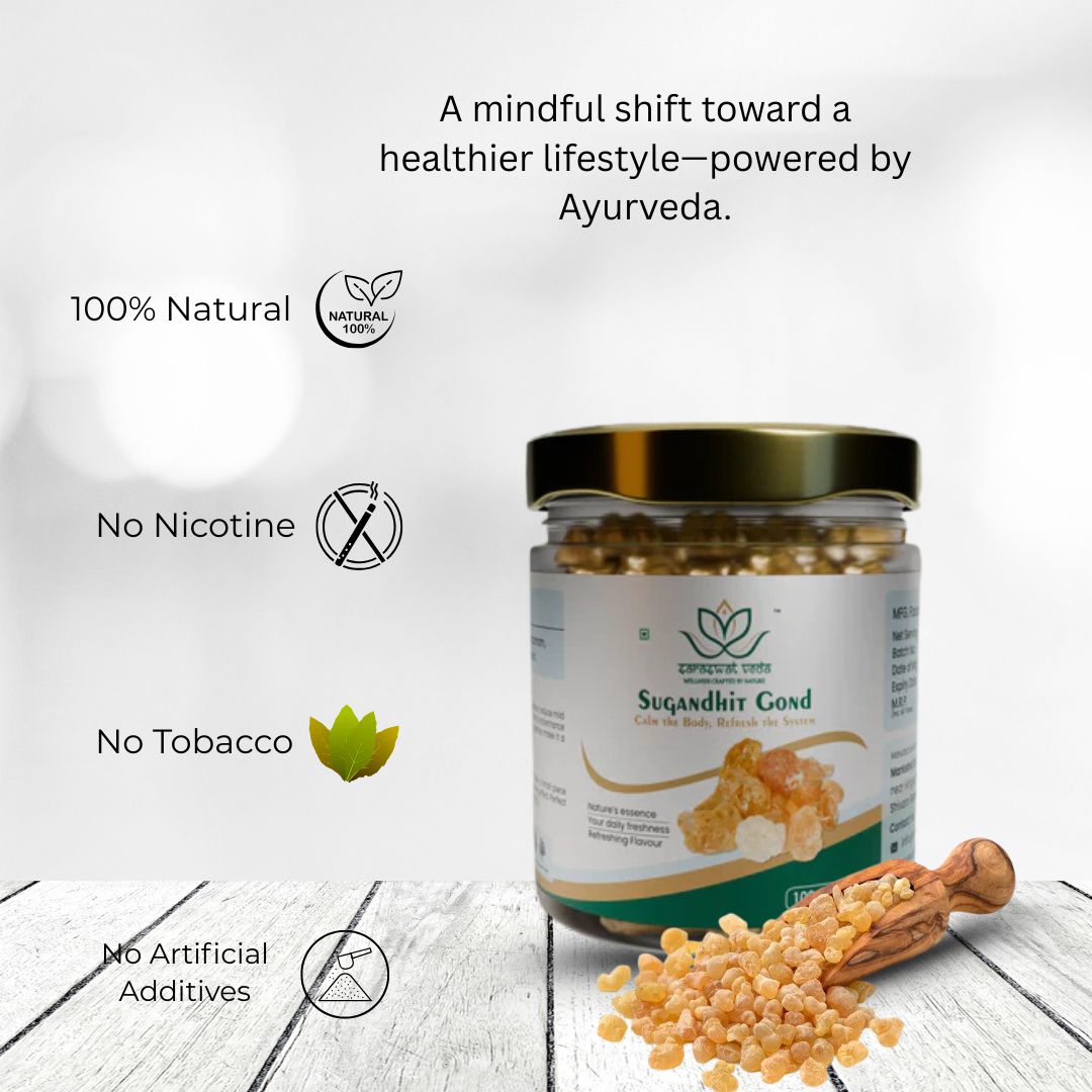 Sugandhit Gond Natural Ayurvedic Chew – Tobacco-Free Alternative (100g)