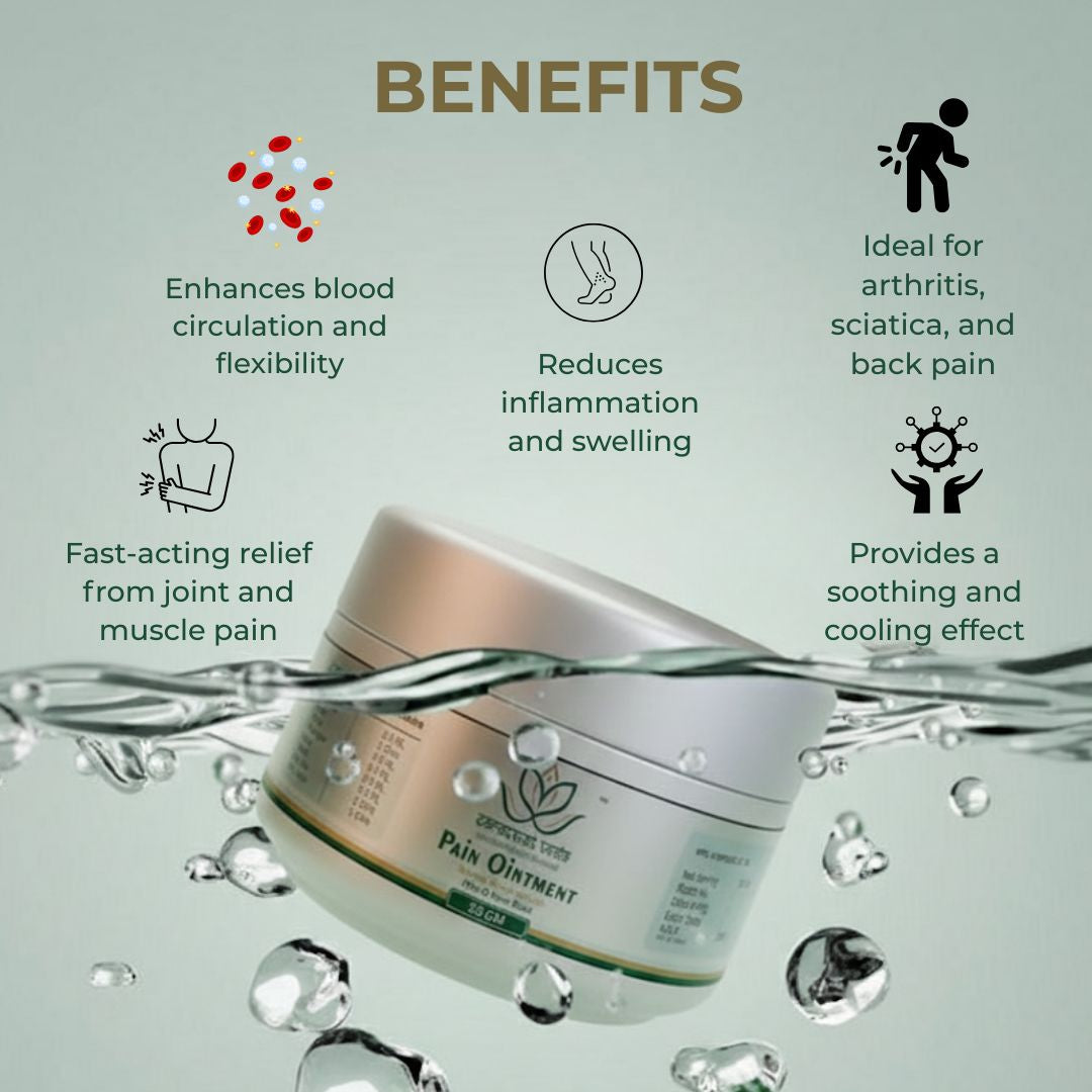 Pain O Treat Ayurvedic Balm – Joint & Muscle Pain Relief Ointment (50 g)