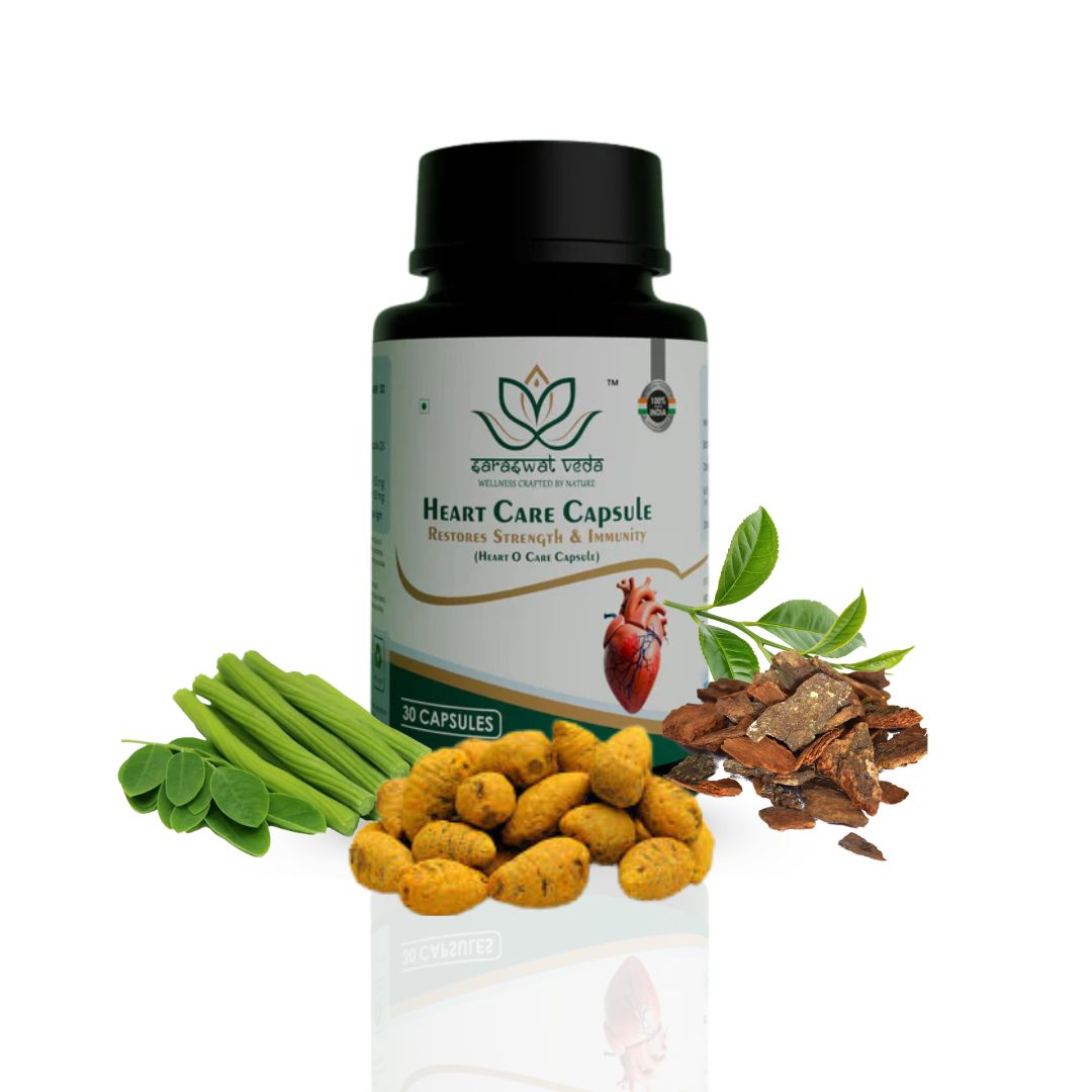 Heart O Care Ayurvedic Capsules – Heart Health & Stamina Support (30 Capsules)