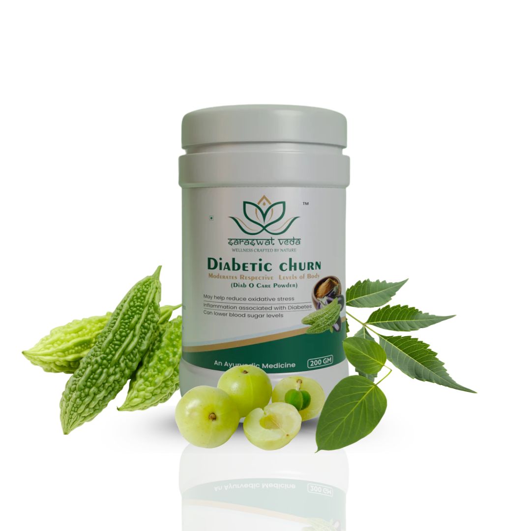 Diabetic Churn Ayurvedic Powder – Blood Sugar Support (200 g)