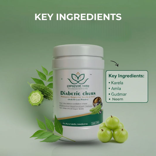 Diabetic Churn Ayurvedic Powder – Blood Sugar Support (200 g)