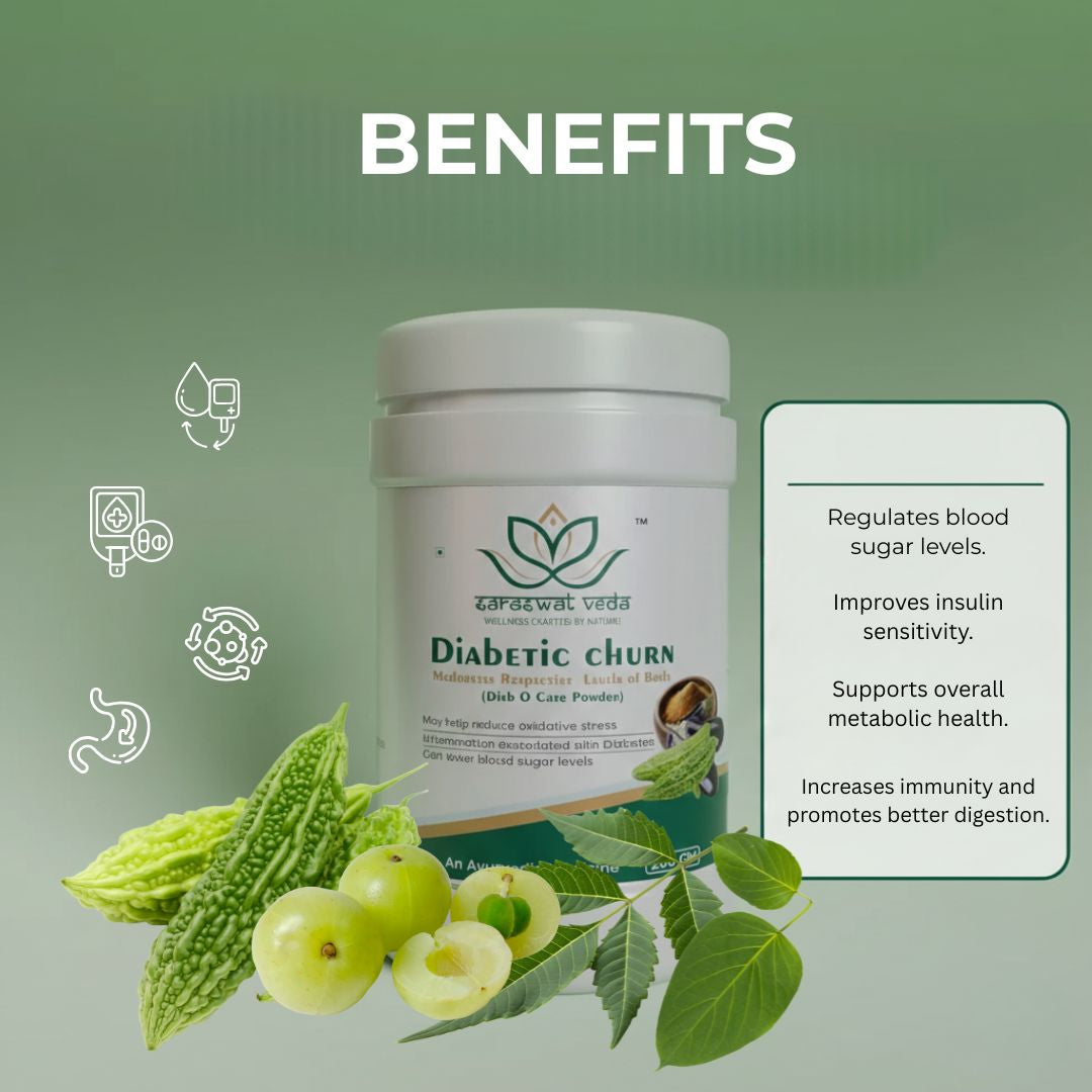 Diabetic Churn Ayurvedic Powder – Blood Sugar Support (200 g)