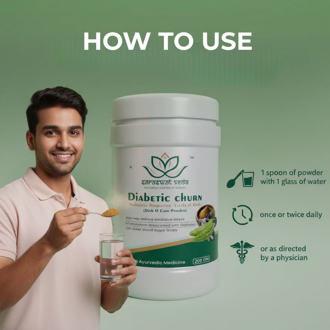 Diabetic Churn Ayurvedic Powder – Blood Sugar Support (200 g)